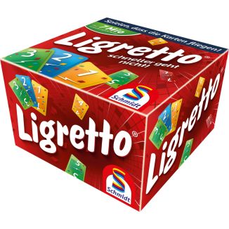 Vorderseite der Verpackung vom Artikel 01301, Ligretto®: rot, Kartenspiel Vorderseite der Verpackung vom Artikel 01301, Ligretto®: rot, Kartenspiel