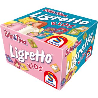 Vorderseite der Verpackung vom Artikel 01412, Ligretto®: Kids, Bibi & Tina, Kartenspiel Vorderseite der Verpackung vom Artikel 01412, Ligretto®: Kids, Bibi & Tina, Kartenspiel