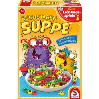 Verpackungsvorderseite aus einem anderen Blickwinkel vom Artikel 40533, Meine Lieblingsspiele: Buchstabensuppe, Kinderspiel Verpackungsvorderseite aus einem anderen Blickwinkel vom Artikel 40533, Meine Lieblingsspiele: Buchstabensuppe, Kinderspiel