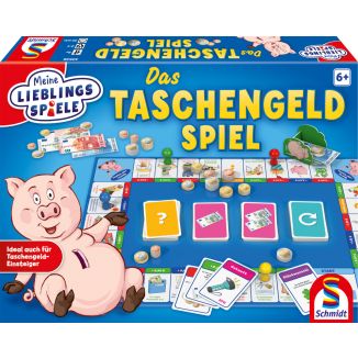 Vorderseite der Verpackung vom Artikel 40536, Meine Lieblingsspiele: Das Taschengeld-Spiel, Kinderspiel Vorderseite der Verpackung vom Artikel 40536, Meine Lieblingsspiele: Das Taschengeld-Spiel, Kinderspiel