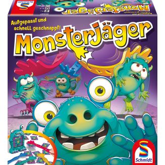 Vorderseite der Verpackung vom Artikel 40557, Monsterjäger, Kinderspiel Vorderseite der Verpackung vom Artikel 40557, Monsterjäger, Kinderspiel