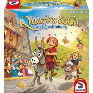 Verpackungsvorderseite aus einem anderen Blickwinkel vom Artikel 40630, Mit Quacks & Co. nach Quedlinburg, Kinderspiel Verpackungsvorderseite aus einem anderen Blickwinkel vom Artikel 40630, Mit Quacks & Co. nach Quedlinburg, Kinderspiel