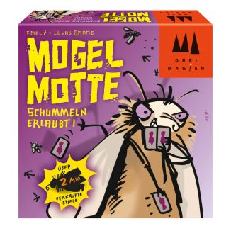 Vorderseite der Verpackung vom Artikel 40862, Drei Magier®: Mogel Motte, Kartenspiel
