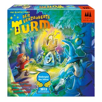 Verpackungsvorderseite aus einem anderen Blickwinkel vom Artikel 40867, Drei Magier®: Der verzauberte Turm, Kinderspiel Verpackungsvorderseite aus einem anderen Blickwinkel vom Artikel 40867, Drei Magier®: Der verzauberte Turm, Kinderspiel