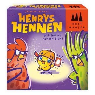 Verpackungsvorderseite aus einem anderen Blickwinkel vom Artikel 40897, Drei Magier®: Henrys Hennen, Kartenspiel Verpackungsvorderseite aus einem anderen Blickwinkel vom Artikel 40897, Drei Magier®: Henrys Hennen, Kartenspiel