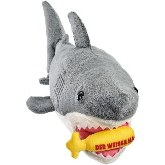 Vorderseite des Plüschartikel 42841, Der weiße Hai: 36 cm, Plüsch Vorderseite des Plüschartikel 42841, Der weiße Hai: 36 cm, Plüsch