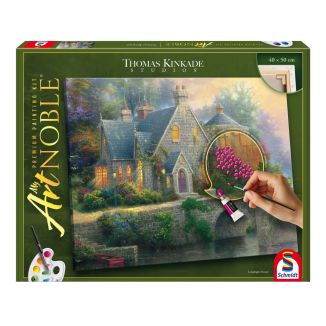 My ArtNOBLE – Premium Mal-Sets: Thomas Kinkade, Lamplight Manor, 40 × 50 cm