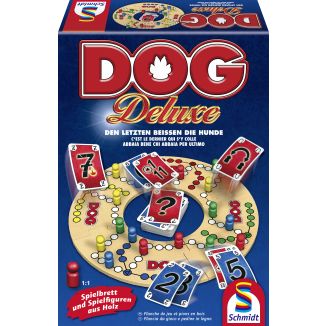 Vorderseite der Verpackung vom Artikel 49274, DOG® Deluxe, Familienspiel Vorderseite der Verpackung vom Artikel 49274, DOG® Deluxe, Familienspiel