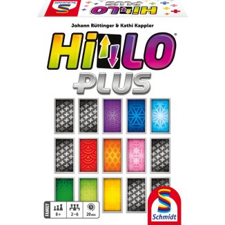 Vorderseite der Verpackung vom Artikel 49482, HiLo® PLUS, Familienspiel