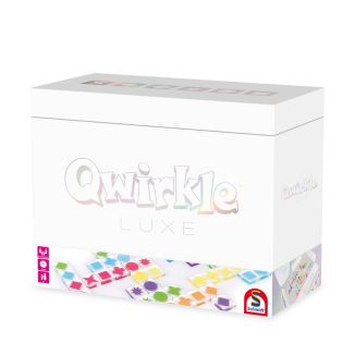 Verpackungsvorderseite aus einem anderen Blickwinkel vom Artikel 49491, Qwirkle Luxe, Familienspiel Verpackungsvorderseite aus einem anderen Blickwinkel vom Artikel 49491, Qwirkle Luxe, Familienspiel