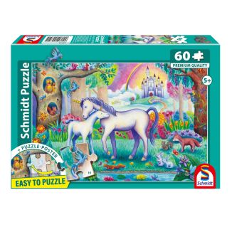 Verpackungsvorderseite aus einem anderen Blickwinkel vom Artikel 55751, Einhorn-Mama mit Mini, 60 Teile Kinderpuzzle Verpackungsvorderseite aus einem anderen Blickwinkel vom Artikel 55751, Einhorn-Mama mit Mini, 60 Teile Kinderpuzzle