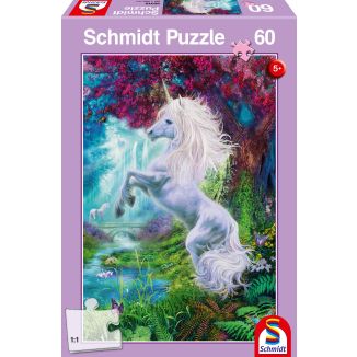 Vorderseite der Verpackung vom Artikel 56310, Einhorn im verzauberten Garten, 60 Teile Kinderpuzzle Vorderseite der Verpackung vom Artikel 56310, Einhorn im verzauberten Garten, 60 Teile Kinderpuzzle