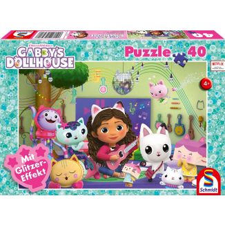 Gabby's Dollhouse: Miau-ziger Partyspaß, 40 Teile Kinderpuzzle Gabby's Dollhouse: Miau-ziger Partyspaß, 40 Teile Kinderpuzzle
