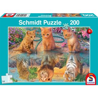 Vorderseite der Verpackung vom Artikel 56516, Wenn ich groß bin ... , 200 Teile Kinderpuzzle