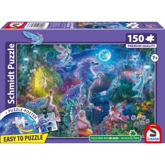 Vorderseite der Verpackung vom Artikel 56576, Das Märchen vom Einhorn, 150 Teile Kinderpuzzle Vorderseite der Verpackung vom Artikel 56576, Das Märchen vom Einhorn, 150 Teile Kinderpuzzle