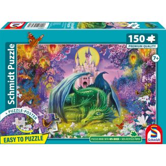 Vorderseite der Verpackung vom Artikel 56577, Kleiner Drache, 150 Teile Kinderpuzzle Vorderseite der Verpackung vom Artikel 56577, Kleiner Drache, 150 Teile Kinderpuzzle