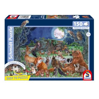 Verpackungsvorderseite aus einem anderen Blickwinkel vom Artikel 56588, Tierische Waldklänge, 150 Teile Kinderpuzzle Verpackungsvorderseite aus einem anderen Blickwinkel vom Artikel 56588, Tierische Waldklänge, 150 Teile Kinderpuzzle