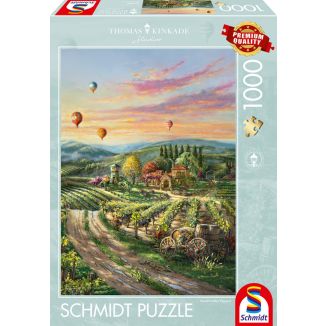 Thomas Kinkade Studios: Peaceful Valley Vineyard, 1.000 Teile Puzzle Thomas Kinkade Studios: Peaceful Valley Vineyard, 1.000 Teile Puzzle