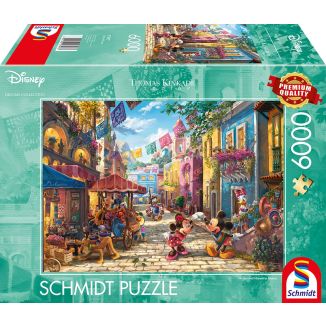 Thomas Kinkade Studios: Disney Dreams Collection - Mickey und Minnie in Mexico, 6.000 Teile Puzzle Thomas Kinkade Studios: Disney Dreams Collection - Mickey und Minnie in Mexico, 6.000 Teile Puzzle