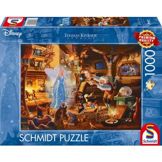 Thomas Kinkade Studios: Disney Dreams Collection - Geppettos Pinocchio, 1.000 Teile Puzzle Thomas Kinkade Studios: Disney Dreams Collection - Geppettos Pinocchio, 1.000 Teile Puzzle