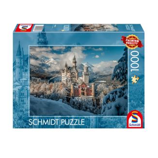 Verpackungsvorderseite aus einem anderen Blickwinkel vom Artikel 58068, Winterliches Schloss Neuschwanstein, 1.000 Teile Puzzle Verpackungsvorderseite aus einem anderen Blickwinkel vom Artikel 58068, Winterliches Schloss Neuschwanstein, 1.000 Teile Puzzle