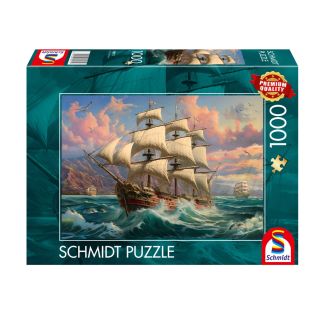 Verpackungsvorderseite aus einem anderen Blickwinkel vom Artikel 58071, Im Wind der Freiheit, 1.000 Teile Puzzle Verpackungsvorderseite aus einem anderen Blickwinkel vom Artikel 58071, Im Wind der Freiheit, 1.000 Teile Puzzle