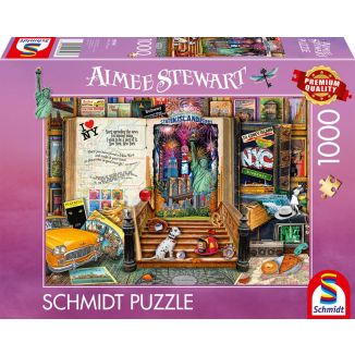Vorderseite der Verpackung vom Artikel 58598, Aimee Stewart: Erinnerungen an New York, 1.000 Teile Puzzle Vorderseite der Verpackung vom Artikel 58598, Aimee Stewart: Erinnerungen an New York, 1.000 Teile Puzzle