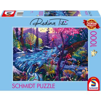 Vorderseite der Verpackung vom Artikel 58641, Redina Tili: Fluss der Träume, 1.000 Teile Puzzle Vorderseite der Verpackung vom Artikel 58641, Redina Tili: Fluss der Träume, 1.000 Teile Puzzle