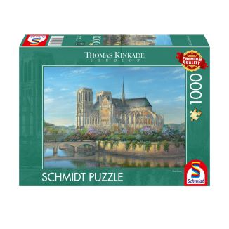 Verpackungsvorderseite aus einem anderen Blickwinkel vom Artikel 58796, Thomas Kinkade Studios: Notre Dame, 1.000 Teile Puzzle Verpackungsvorderseite aus einem anderen Blickwinkel vom Artikel 58796, Thomas Kinkade Studios: Notre Dame, 1.000 Teile Puzzle