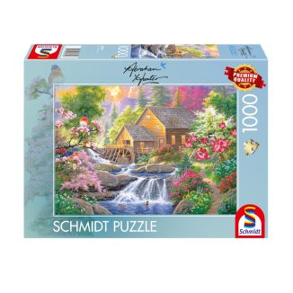 Verpackungsvorderseite aus einem anderen Blickwinkel vom Artikel 58810, Abraham Hunter: Plätschernde Stille, 1.000 Teile Puzzle Verpackungsvorderseite aus einem anderen Blickwinkel vom Artikel 58810, Abraham Hunter: Plätschernde Stille, 1.000 Teile Puzzle