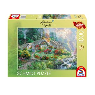 Verpackungsvorderseite aus einem anderen Blickwinkel vom Artikel 58811, Abraham Hunter: Wiesenleuchten, 1.000 Teile Puzzle Verpackungsvorderseite aus einem anderen Blickwinkel vom Artikel 58811, Abraham Hunter: Wiesenleuchten, 1.000 Teile Puzzle