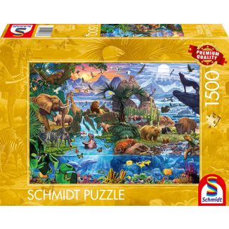 Panorama der Tierwelt, 1.500 Teile Puzzle