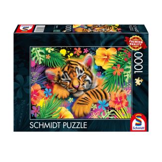 Verpackungsvorderseite aus einem anderen Blickwinkel vom Artikel 58889, Tiger-Welpe, 1.000 Teile Puzzle Verpackungsvorderseite aus einem anderen Blickwinkel vom Artikel 58889, Tiger-Welpe, 1.000 Teile Puzzle