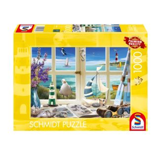 Verpackungsvorderseite aus einem anderen Blickwinkel vom Artikel 58894, Studie am Meer, 1.000 Teile Puzzle Verpackungsvorderseite aus einem anderen Blickwinkel vom Artikel 58894, Studie am Meer, 1.000 Teile Puzzle