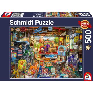 Garagen-Flohmarkt, 500 Teile Puzzle Garagen-Flohmarkt, 500 Teile Puzzle