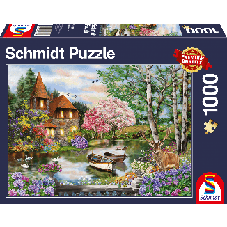 Haus am See, 1.000 Teile Puzzle Haus am See, 1.000 Teile Puzzle