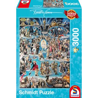 Vorderseite der Verpackung vom Artikel 59347, Renato Casaro: Hollywood XXL, 3.000 Teile Puzzle Vorderseite der Verpackung vom Artikel 59347, Renato Casaro: Hollywood XXL, 3.000 Teile Puzzle