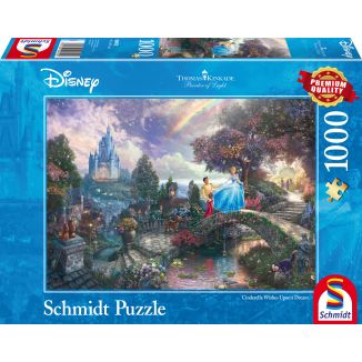 Vorderseite der Verpackung vom Artikel 59472, Thomas Kinkade Studios: Painter of Light - Disney Cinderella, 1.000 Teile Puzzle Vorderseite der Verpackung vom Artikel 59472, Thomas Kinkade Studios: Painter of Light - Disney Cinderella, 1.000 Teile Puzzle