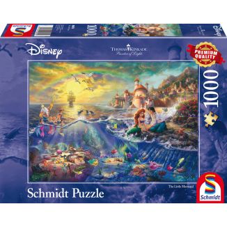 Vorderseite der Verpackung vom Artikel 59479, Thomas Kinkade Studios: Painter of Light - Disney Kleine Meerjungfrau Arielle, 1.000 Teile Puzzle Vorderseite der Verpackung vom Artikel 59479, Thomas Kinkade Studios: Painter of Light - Disney Kleine Meerjungfrau Arielle, 1.000 Teile Puzzle