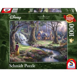 Vorderseite der Verpackung vom Artikel 59485, Thomas Kinkade Studios: Painter of Light - Disney Schneewittchen, 1.000 Teile Puzzle Vorderseite der Verpackung vom Artikel 59485, Thomas Kinkade Studios: Painter of Light - Disney Schneewittchen, 1.000 Teile Puzzle