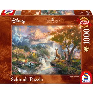 Thomas Kinkade Studios: Painter of Light - Disney Bambi, 1.000 Teile Puzzle Thomas Kinkade Studios: Painter of Light - Disney Bambi, 1.000 Teile Puzzle