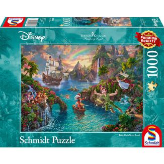 Vorderseite der Verpackung vom Artikel 59635, Thomas Kinkade: Painter of Light - Disney, Peter Pan, 1.000 Teile Puzzle Vorderseite der Verpackung vom Artikel 59635, Thomas Kinkade: Painter of Light - Disney, Peter Pan, 1.000 Teile Puzzle