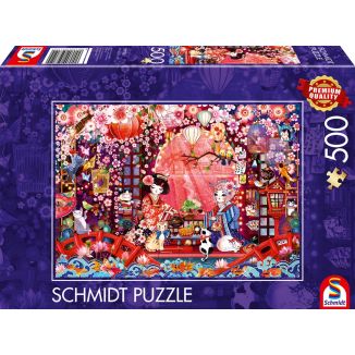 Japanische Teezeremonie, 500 Teile Puzzle