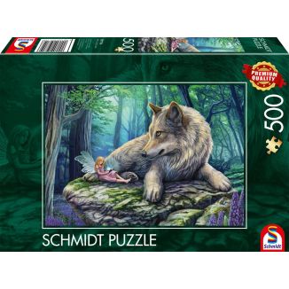 Wolf und Elfe, 500 Teile Puzzle