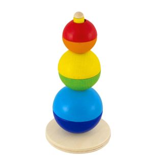 Weiteres Spielmaterial vom Artikel 62002, Stapelturm Kugel, Sortier-und Steckspiel aus Holz, 16 cm Weiteres Spielmaterial vom Artikel 62002, Stapelturm Kugel, Sortier-und Steckspiel aus Holz, 16 cm