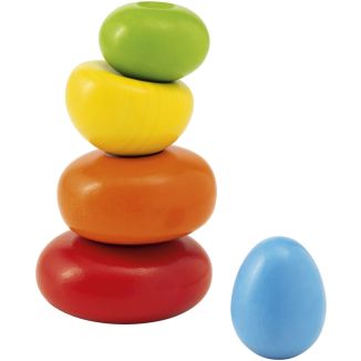 Spielmaterial vom Artikel 62009, Wackelsteine, bunte Stapelspiel zum Ausbalancieren aus Holz, 6 cm Spielmaterial vom Artikel 62009, Wackelsteine, bunte Stapelspiel zum Ausbalancieren aus Holz, 6 cm