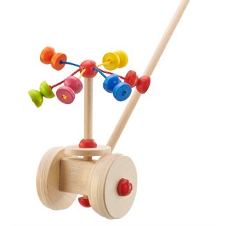 Spielmaterial vom Artikel 62031, Karussell, Schiebefigur mit bunten Klapper Kugeln aus Holz, 20 cm Spielmaterial vom Artikel 62031, Karussell, Schiebefigur mit bunten Klapper Kugeln aus Holz, 20 cm