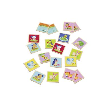 Spielmaterial vom Artikel 63023, Memo Tiere, Bild-Paare finden, Legespiel aus Holz, 24 Teile Spielmaterial vom Artikel 63023, Memo Tiere, Bild-Paare finden, Legespiel aus Holz, 24 Teile