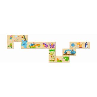 Bilderschlange, Legespiel aus Holz, 20 Teile Bilderschlange, Legespiel aus Holz, 20 Teile