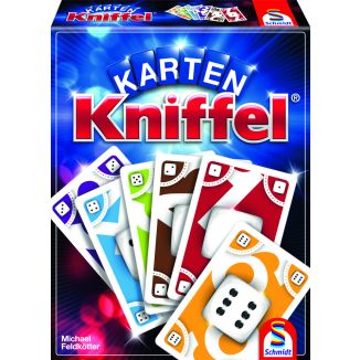 Vorderseite der Verpackung vom Artikel 75025, Karten-Kniffel®, Kartenspiel Vorderseite der Verpackung vom Artikel 75025, Karten-Kniffel®, Kartenspiel